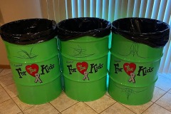 RFTK Trash Cans - Donated by Doug & Riley Ernzen